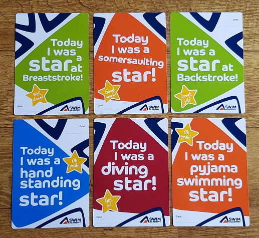Swim Academy Milestone Cards