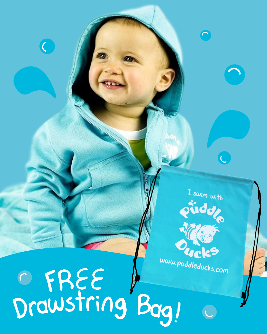 Puddle Ducks Kids Zip Hoodie